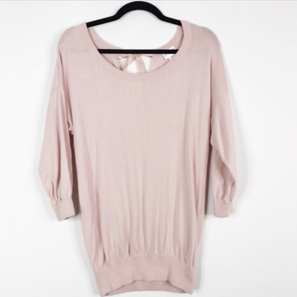 Motherhood Maternity Tie Dolman Sleeve Sweater S